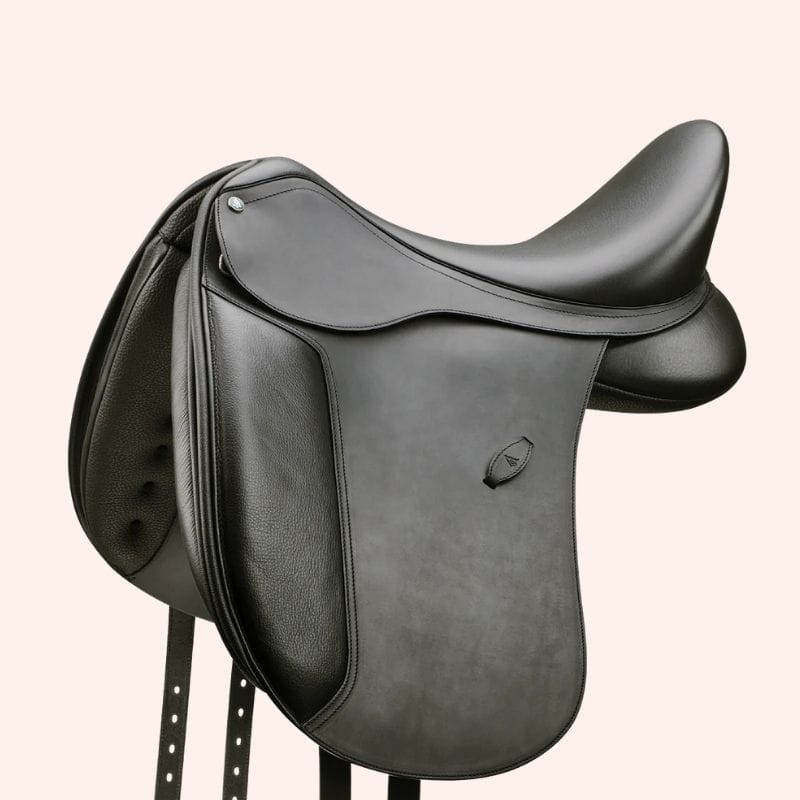 Zwart Hoge schoft dressuurzadel
