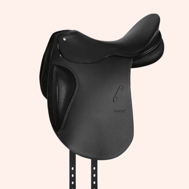 Zwart Optimum mono dressuurzadel