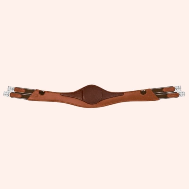 Teak singel lang met breed midden