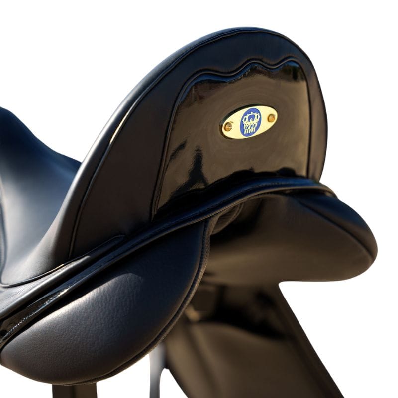 Detail laklepel van Athlete zadel