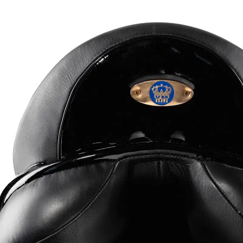 Dressage Deluxe zadel met lak lepel, zwart